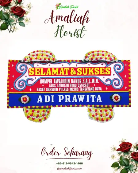 Papan Bunga Ucapan Selamat Jombok